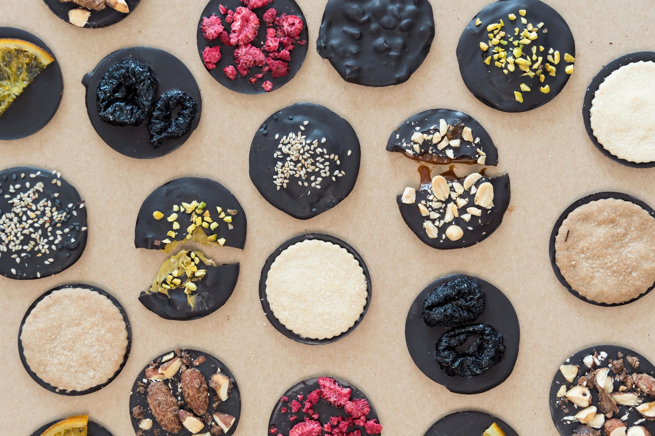 Assortment of handmade CACAO41 chocolates